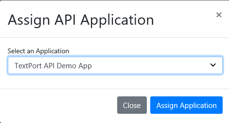 Assign API Application to a number