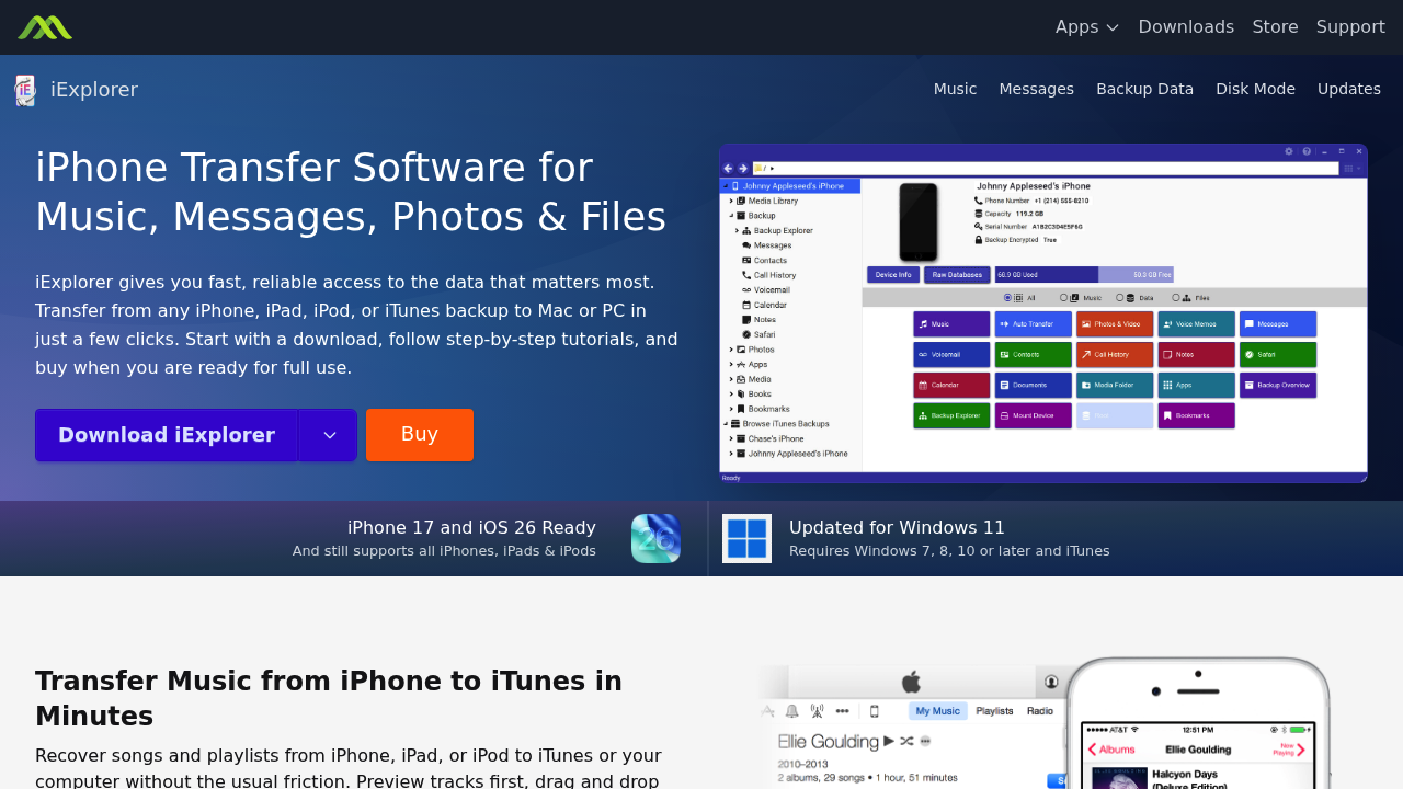 Screenshot of https://macroplant.com/iexplorer