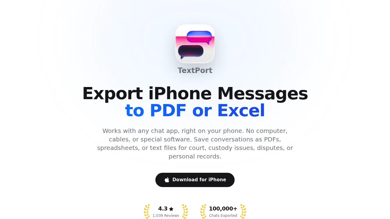 Знімок екрана https://textport.com