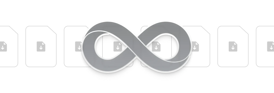 Unlimited export capacity represented by an infinity symbol